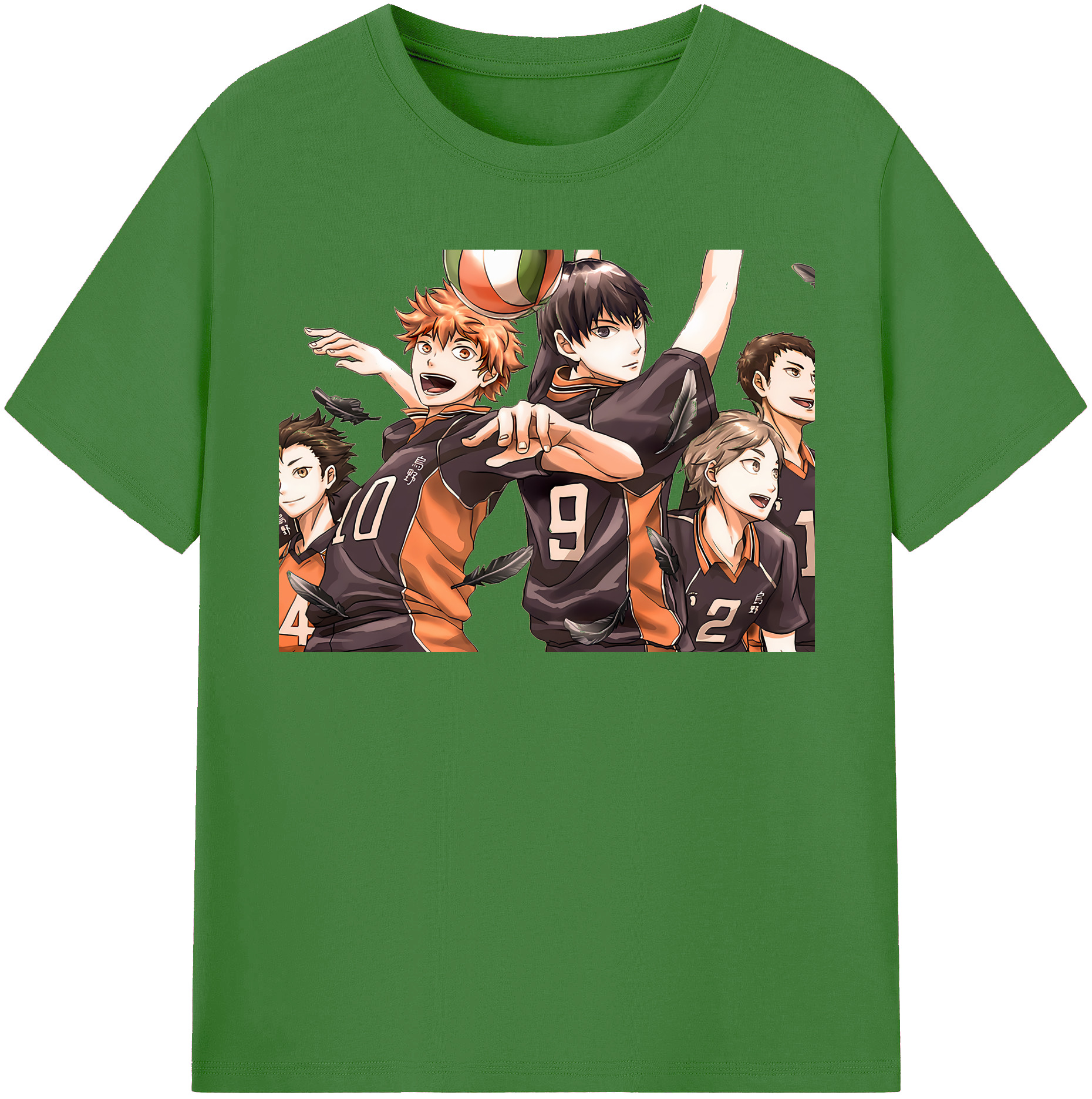 （画像用） ハイキュー!! Haikyu!! レディースカジュアルプリントTシャツ（綿100％）